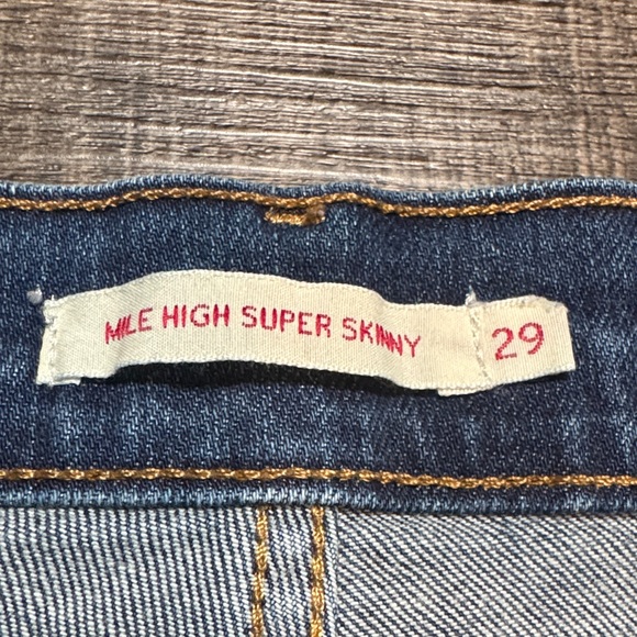 Levi's “Rare Red Tag”Dark Blue Ankle Jeans - Picture 8 of 15